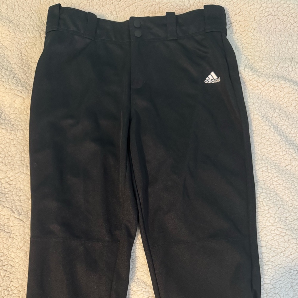 Girls XL black adidas softball pants